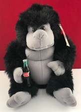 1998 COCA-COLA GORILLA WITH COKE BOTTLE PLUSH 10"