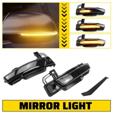 2X Sequential Amber LED Mirror Turn Signal Light For Dodge Durango WD 2011-23 T