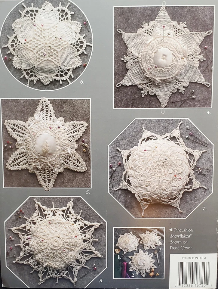 Pincushion Snowflakes Crochet Patterns By Annie's Attic - Image 4 of 4