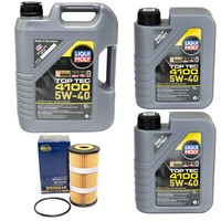 MotoröL Set Top Tec 5W-40 Liqui Moly 7 Liter + ÖLfilter FüR Mercedes 205 Renault