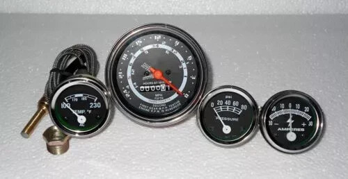 Ford Tracteur 8N,9N,2N - Tachéomètre,Température,Huile,Amp Jauge En - Foto 5