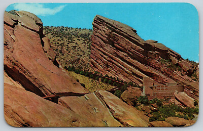 Great Rocks Colorado Postcard Great Rocks Red Rocks Park Amphitheatre Denver, CO F19 | eBay