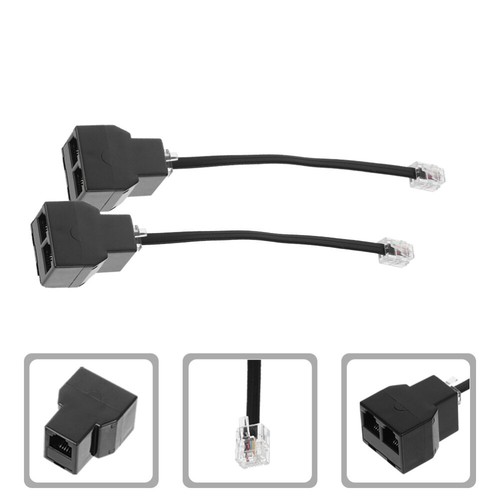 4 Stück Rj11-Adapter, Telefonleitungsadapter, Telefon-Splitter-Adapter, - Bild 12 von 12