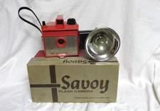 VINTAGE EARLY 1960s SAVOY CAMERA w/ FLASH & BULB & BOX MADE BY IMPERIAL CAMERA