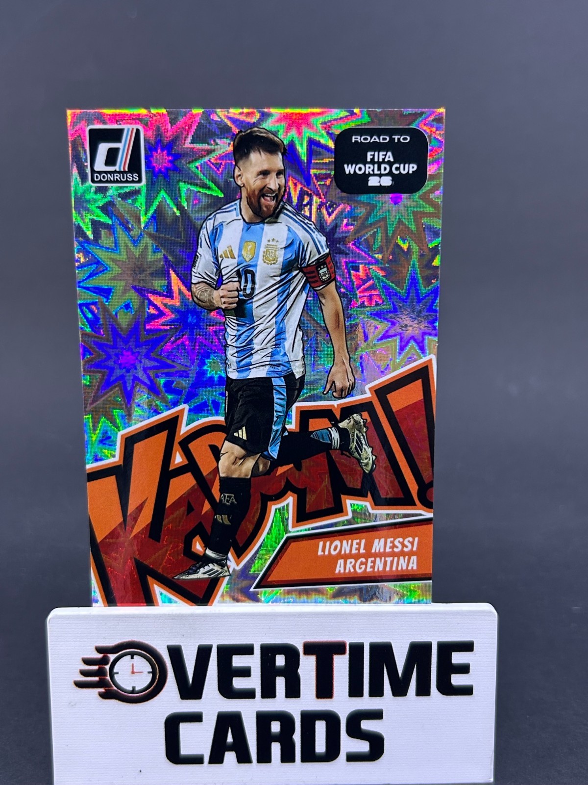 2025-26 Donruss Road to FIFA World Cup Lionel Messi #1 Kaboom