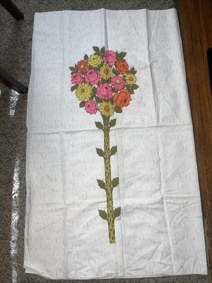 Vintage Floral Bouquet Panel Very Unique 1960-70s Era