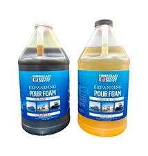 4 Lb. Density Expanding Pour Foam, 2 Part Polyurethane Closed Cell Liquid Foa...