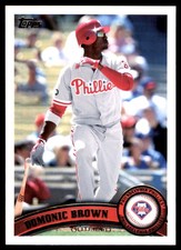Domonic Brown 2011 Topps #421 Phillies MLB READ FREE SHIPPING AutographDen
