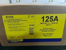 Square D B125S Circuit Breaker Enclosure New In Box Up To 125 amp Disconnect