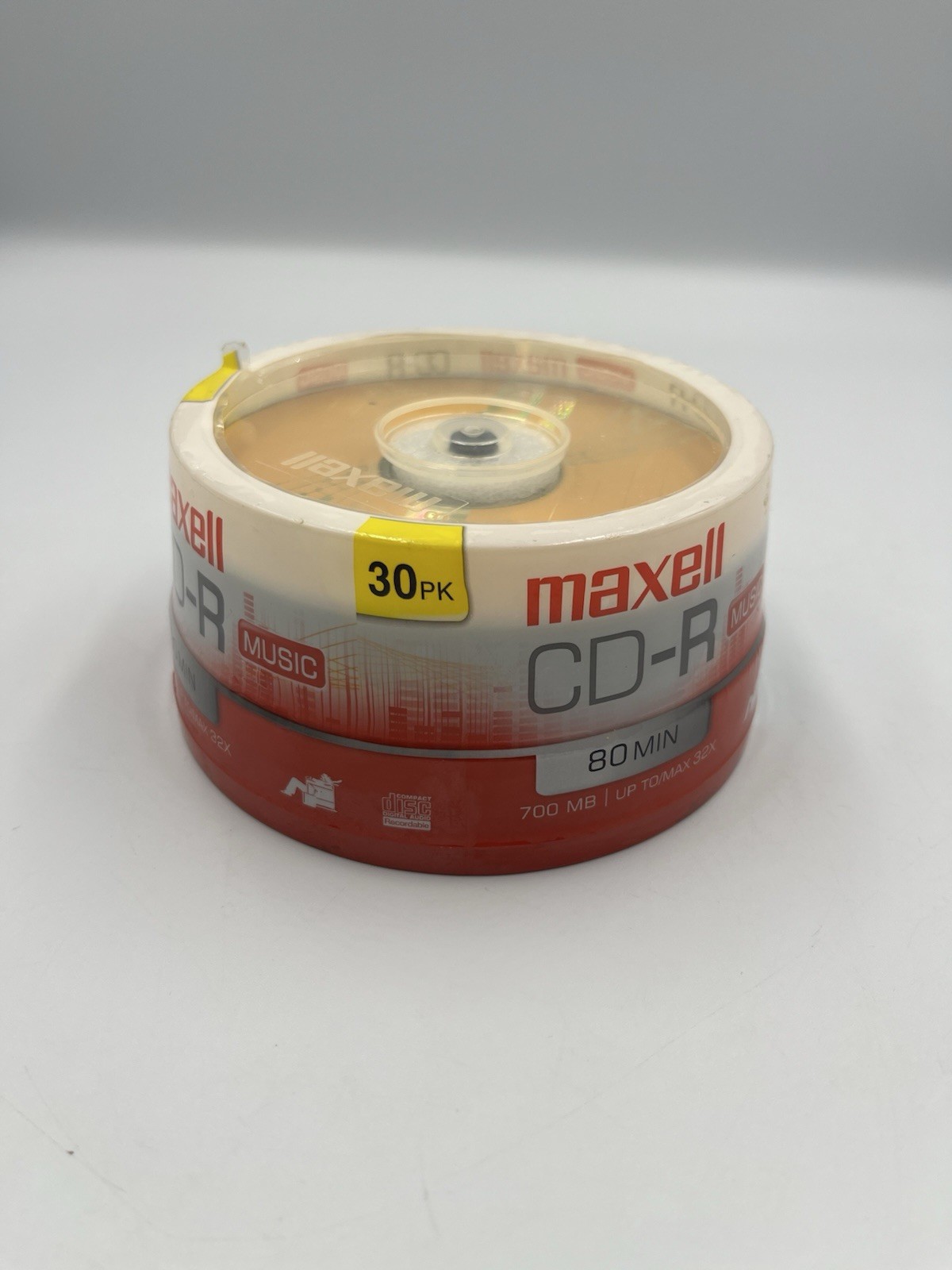 Maxell CD-R 30 Pack Music Gold Recordable Discs 700 MB NEW SEALED