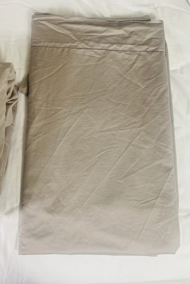 Sábana plana Wamsutta Dream Zone King algodón Pima 750 TC topo Foto 2 de 4