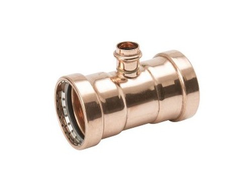 Mueller PF40148 Copper Tee 3" X 3" X 1-1/4" Press Lead-Free Fitting