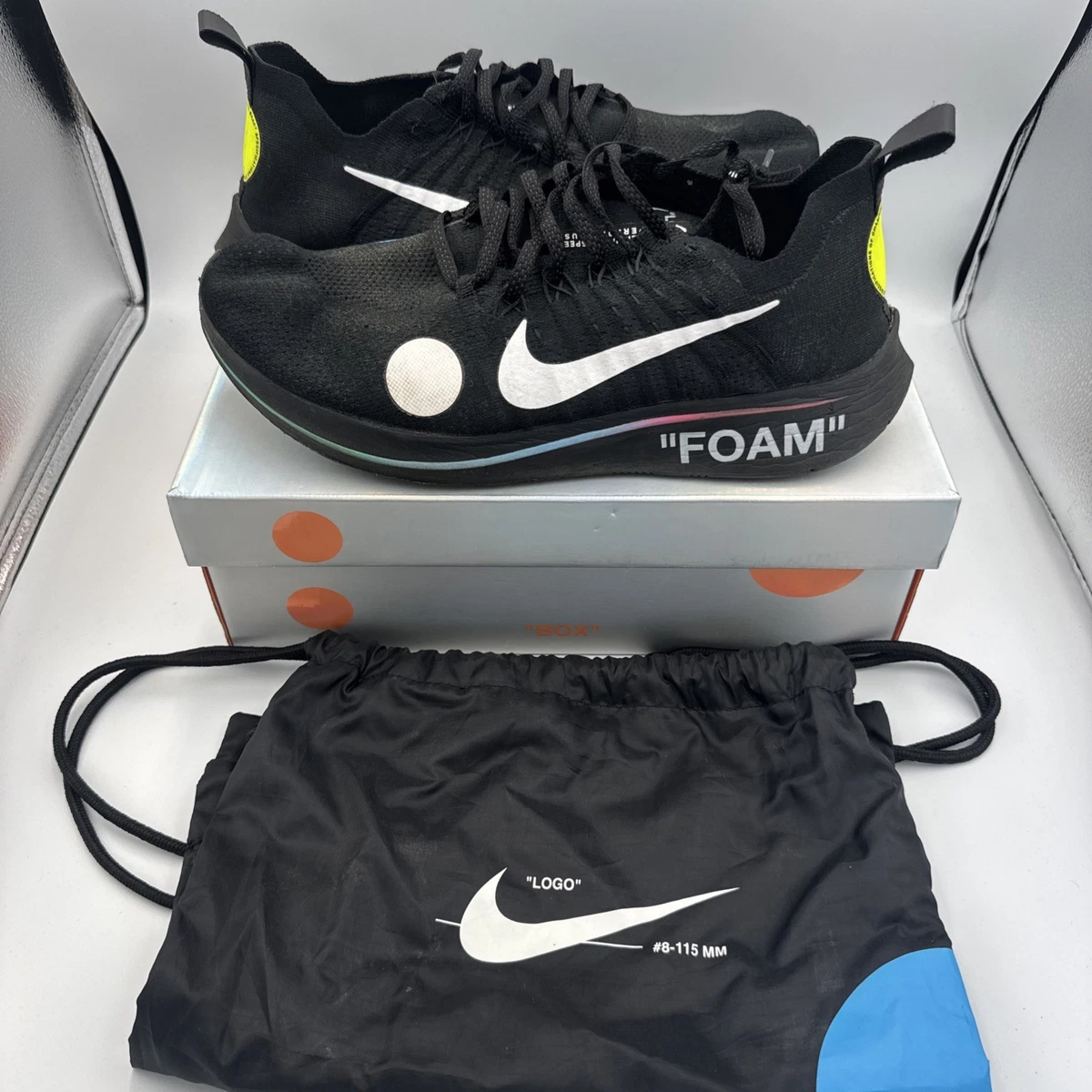Nike Off-White x Zoom Fly Mercurial Flyknit Black for Sale