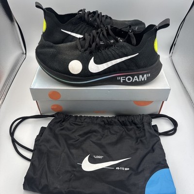 Nike Off-White x Zoom Fly Mercurial Flyknit Black Size 12 AO2115-001