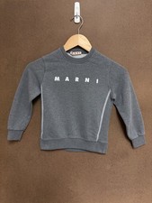 Marni Kid  s Grey Contrasting Stitch Sweatshirt Size 6