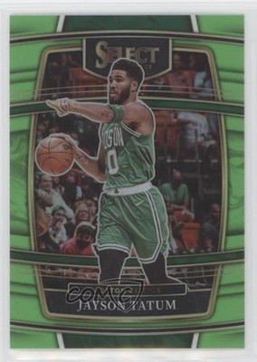 2021-22 Panini Select Concourse Neon Green Prizm 55/75 Jayson Tatum #77 uk2