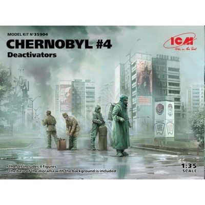 ICM 35904 MAQUETTE TSCHERNOBYL4. DEAKTIVATOREN (4 FIGUREN) 1/35