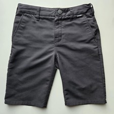 Hurley Shorts Boys 10 Casual Dark Gray Nike Dri-Fit Adjustable Buttonhole Waist