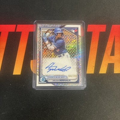 ARJUN NIMMALA 2024 Bowman Chrome Speckle Refractor Auto 164/299 1st