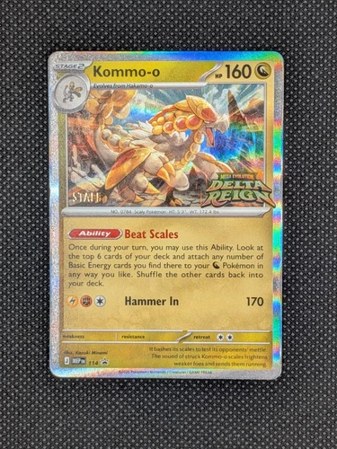 STAFF PROMO Kommo-o 114/146 Delta Reign Pre Release STAMPED In-Hand NM video thumbnail