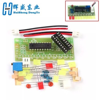 LM3915 DC 9V-12V 10 LED Sound Audio Spectrum Analyzer Level Indicator Kit DIY