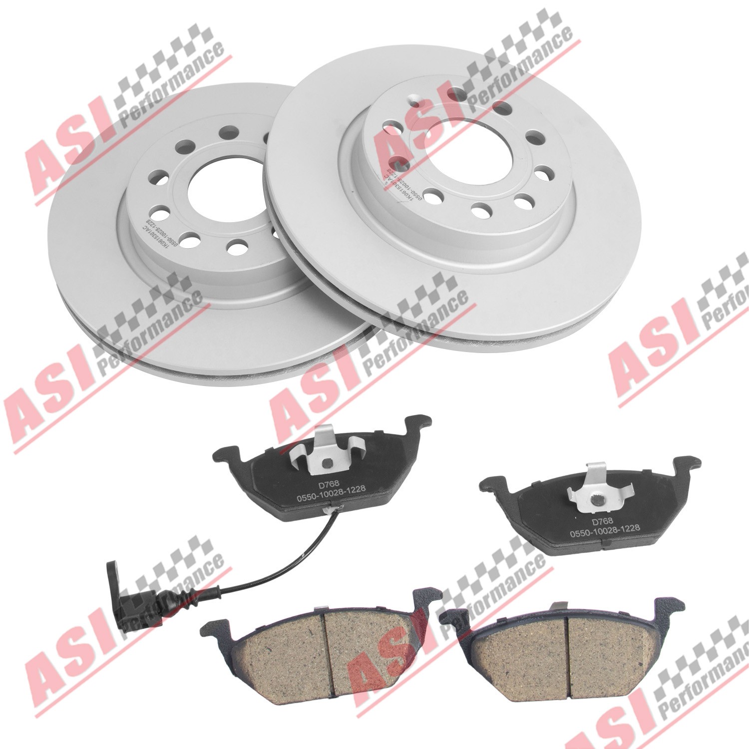 Disques et plaquettes de frein avant 280mm pour VW Golf et Seat Leon