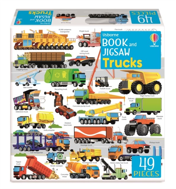 Usborne Book and Jigsaw Trucks - Image 5