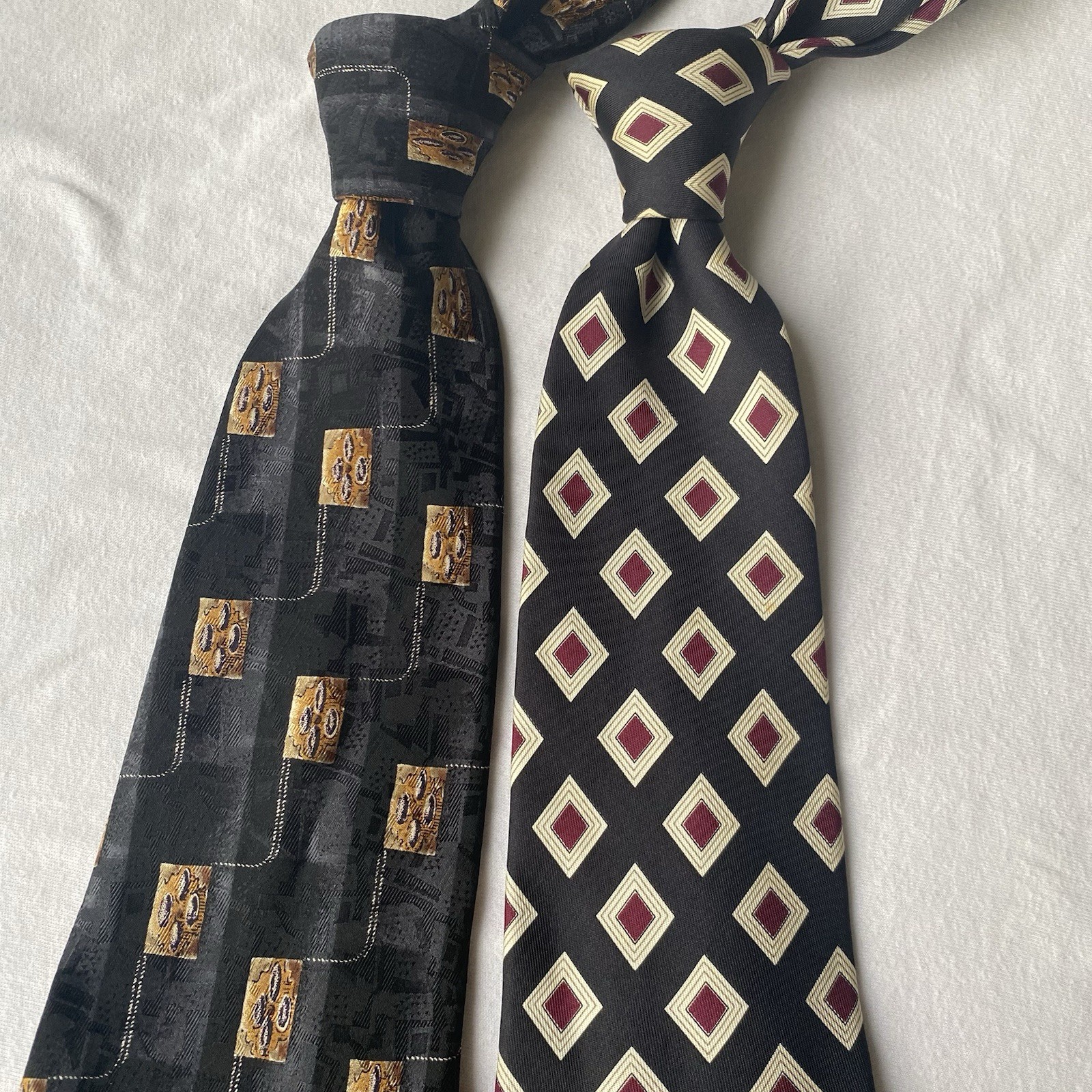 Robert Talbott Studio Ties Black Geometric Silk T… - image 4