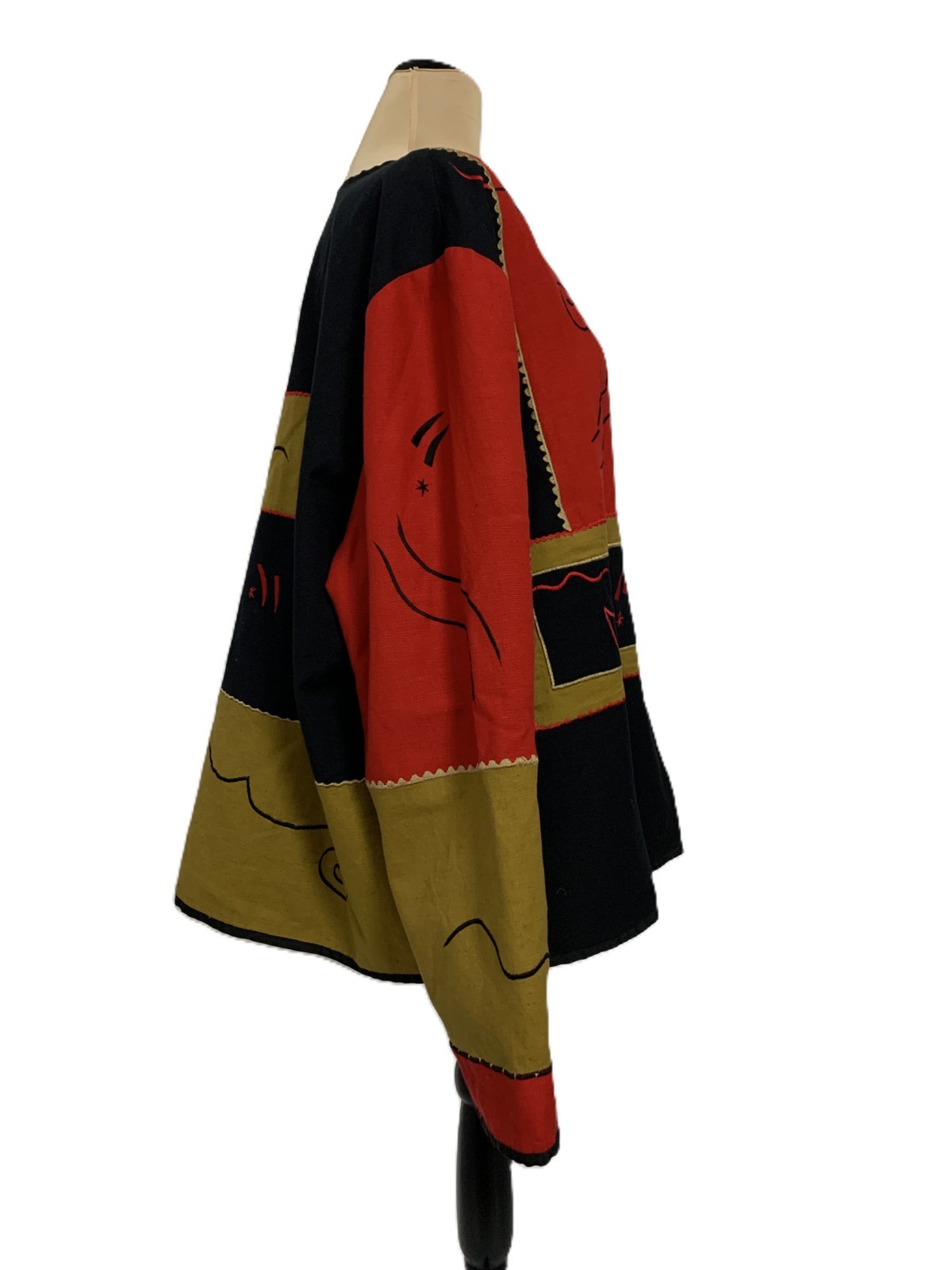 Artisan Patchwork Jacket l-XL Abstract Embroidere… - image 4