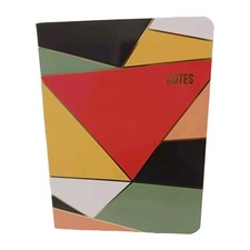 Notebook Journal ARTSY GOLD LEAF Geometric Modern Lined Composition Stationary