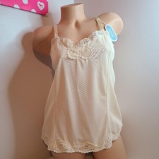 VTG Philmaid Dupont Nylon Lace Slip Top Camisole Size 40 Cream