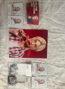 felix gong cha keychain , photo card, cup sleeve, and poster