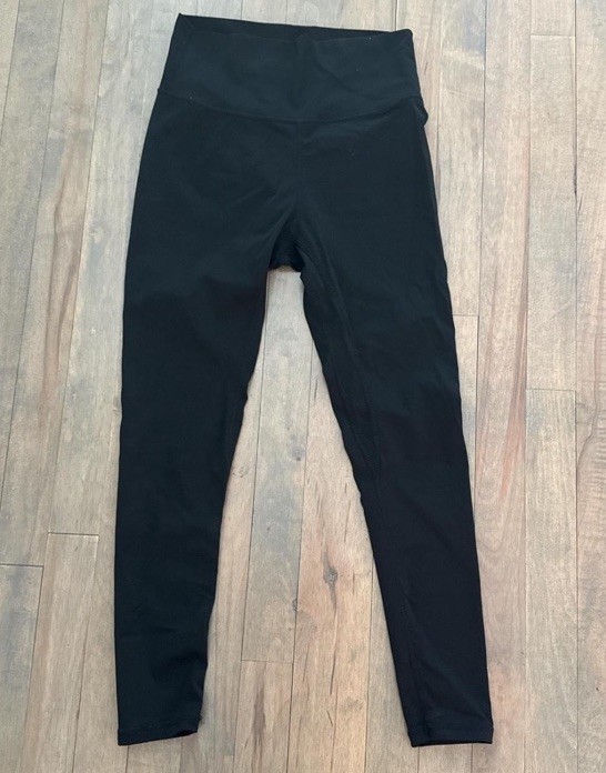 Lululemon Black Solid Women's Regular Leggings wi… - image 2