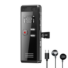 32GB Voice Activated Recorder, 2776 Hrs Audio, HD Mic, MP3, Playback