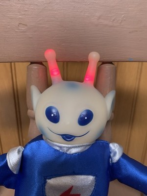 Vintage 1998 InterActive Talking Blue Alien Pal Plush Doll Tested WORKS!