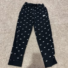 kids nike sweatpants large black