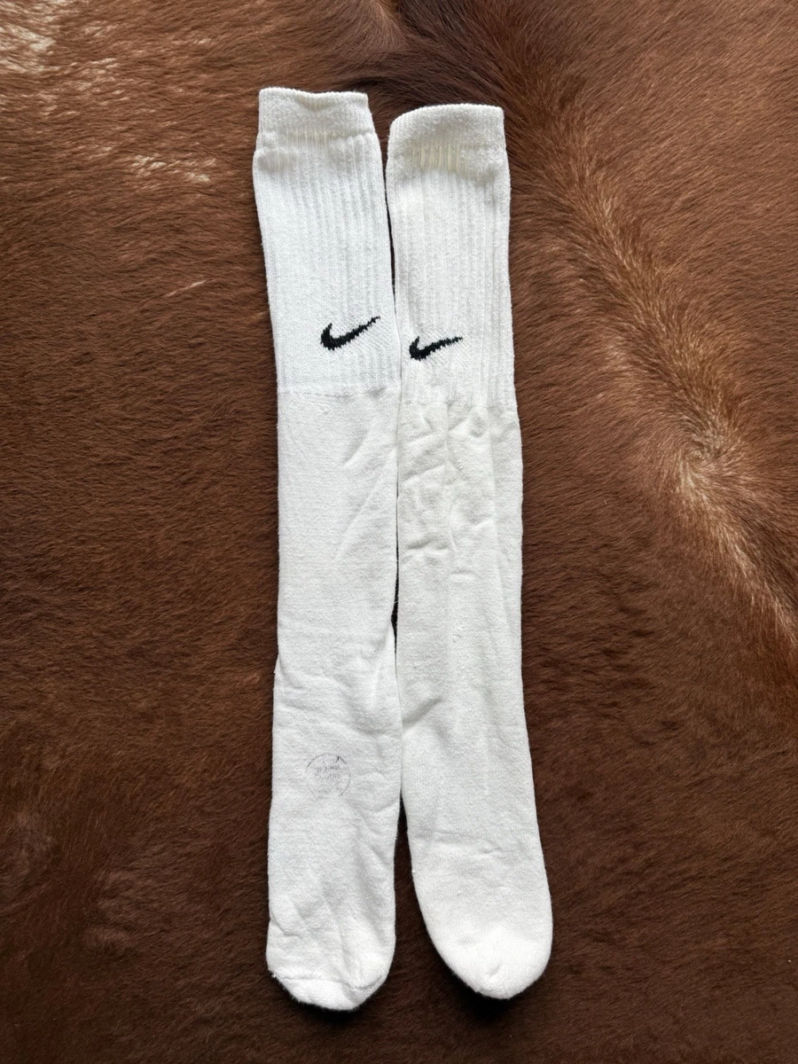 Chaussettes Tubes Vintage Wigwam – Football Sport – Années 80 – Fabriquées Aux USA – Blanc – Taille 11-13