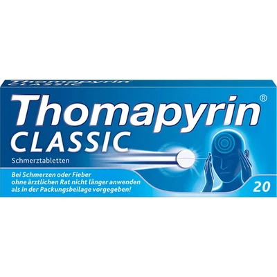 A. NATTERMANN & CIE GMBH THOMAPYRIN CLASSIC Schmerztabletten 20 St PZN 03046735