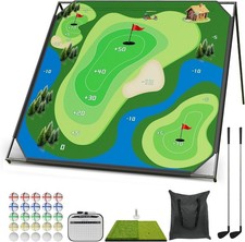 NAIZEA 2 in1 Battle Golf Chipping Game with 5...