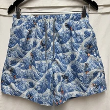 Boardies Apparel Board Shorts Lined Drawstring Swim Trunks Men's S Koi Fish NEW