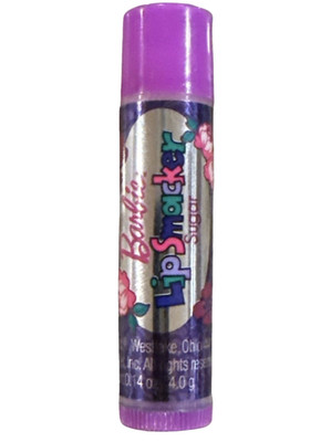 Vintage BONNE BELL Lip Smacker BARBIE Bubble Font SUGAR Flavored Balm 2009 Rare!