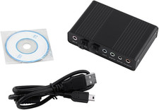 USB Audio Adapter External Sound Card with SPDIF Digital Audio Sound Cards 6 Cha
