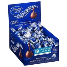 Lindt LINDOR Dark Chocolate Candy Truffles, Halloween Candy, 25.4 oz., 60 Count