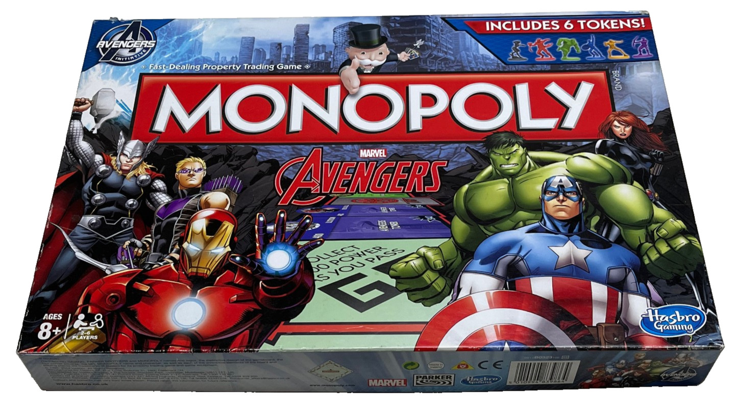 MONOPOLY GAME : 2014 Marvel Avengers Edition - In Vgc (FREE UK P&P)