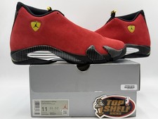 DS New Nike Air Jordan 14 Retro 2025 Ferrari Red Size 11 Authentic OG Suede
