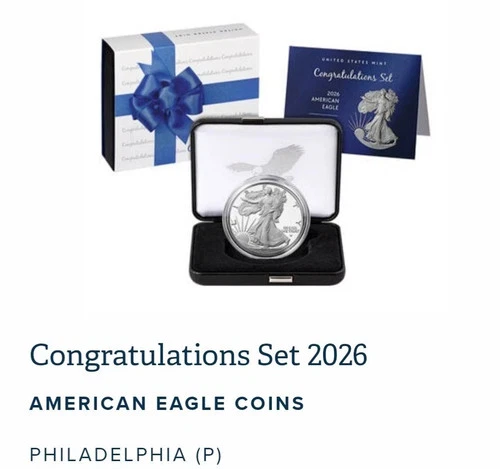 2026 P Congratulations Set American Eagle 1oz Silver Proof Coin