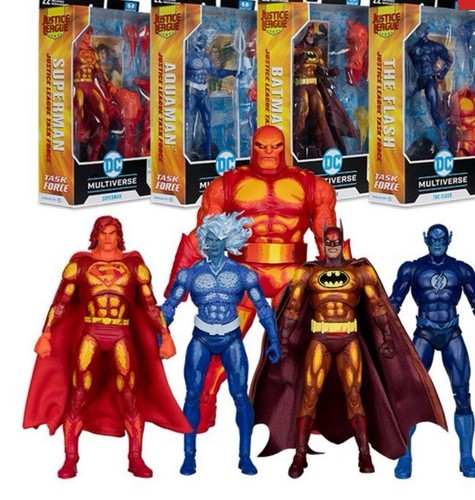 CHASE Platinum McFarlane DC Multiverse Justice League Task Force BAF SET OF 4 +1 - Picture 2 of 15