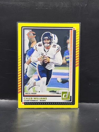 2025 Panini Donruss Football Press Proof Yellow Caleb Williams #7