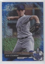 2017 Bowman Chrome Prospects Blue Shimmer Refractor Josh Staumont #BCP89 te2