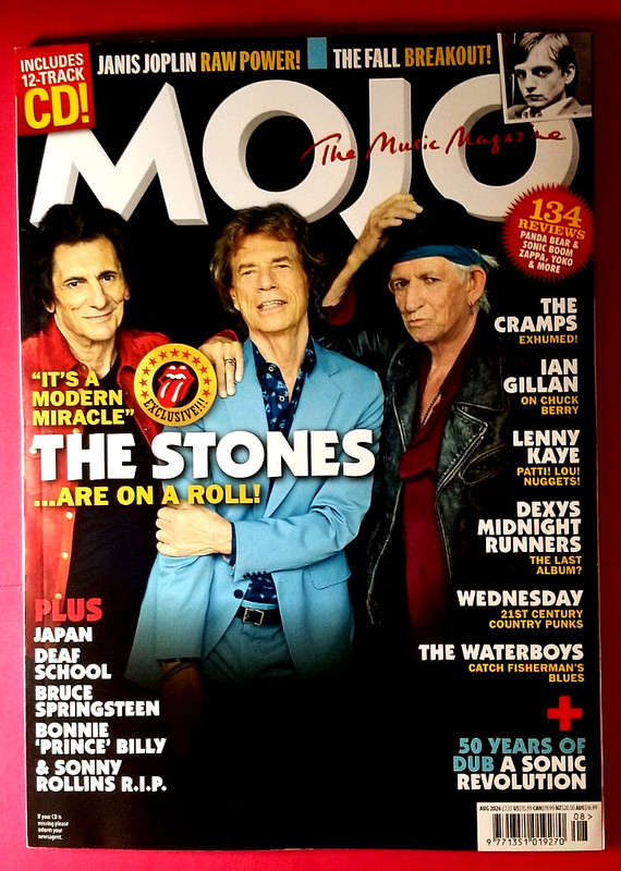 Rolling Stones-Mojo Magazine August 2026- also Ian Gillan,Janis Joplin,Cramps+CD